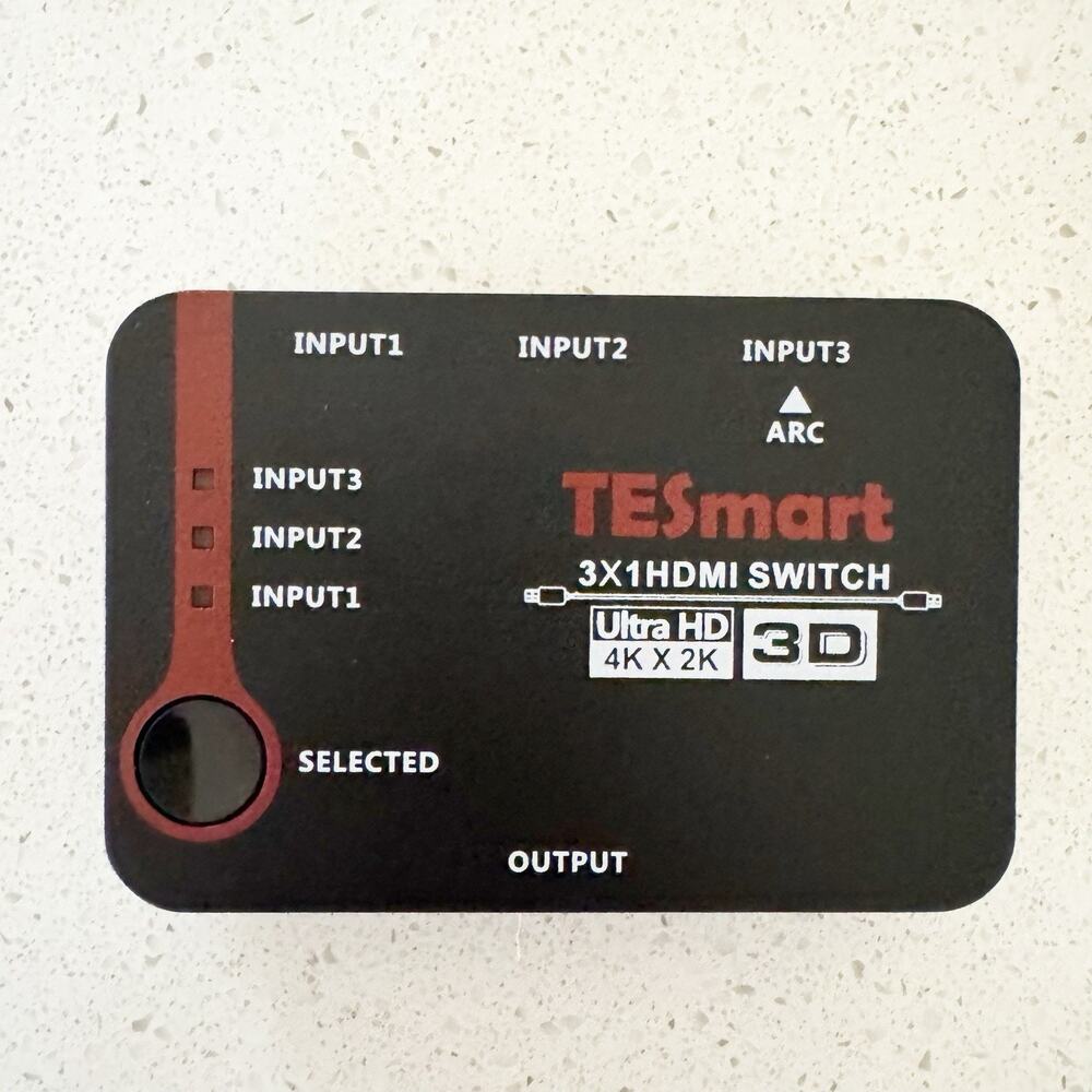 TESmart 3x1 HDMI Switch‎ HDMI Switch Black